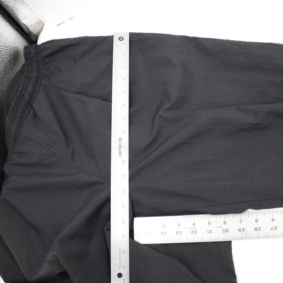 VTG Nike Pants Mens Medium Nylon Athletic Elastic Waist Jogger windbreaker Black - Picture 10 of 13